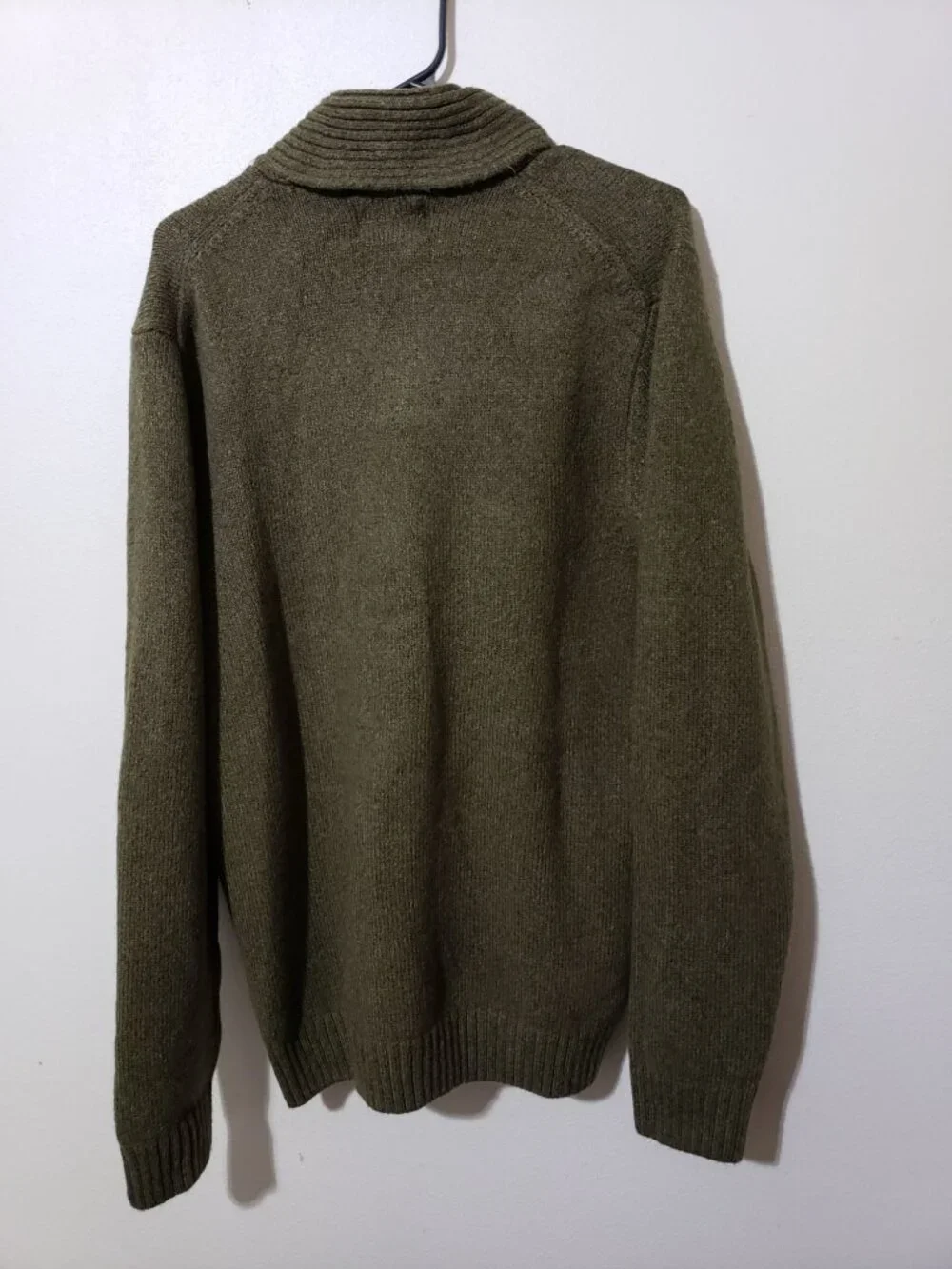 Old Navy men's olive, chunky, heavy, long sleeve sweater, size L